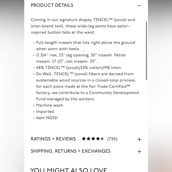 Madewell Harlow Wide Leg Pants - Picture 9 of 9